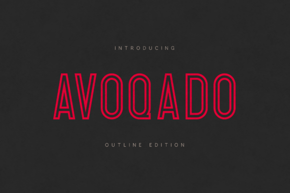 Avoqado Outline Edition: A Bold Display Font for Digital Impact