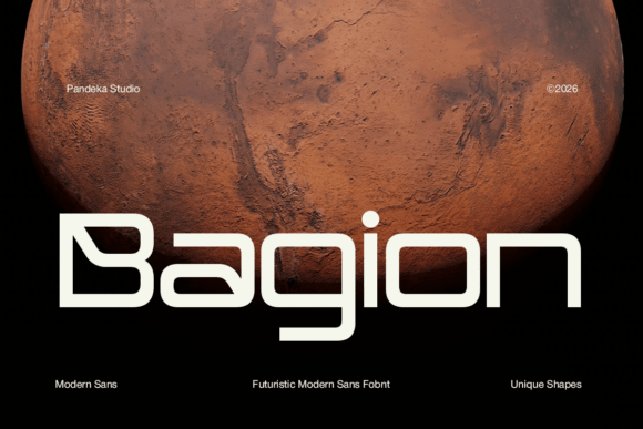 Bagion: A Futuristic Display Font That Elevates Handmade Goods