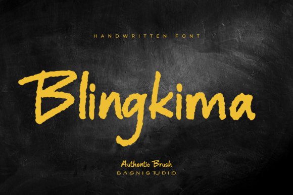 Blingkima: A Bold, Authentic Brush Handwritten Font for Digital Branding