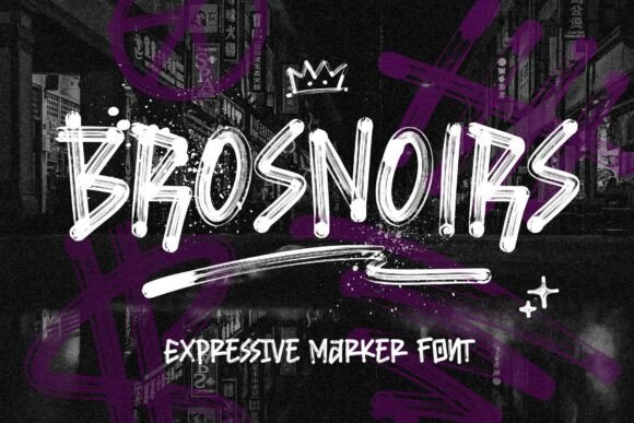 Brosnoirs: A Bold Display Font That Anchors Digital Branding