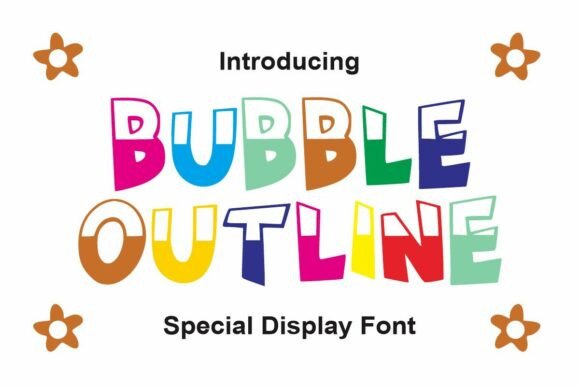 Bubble Outline: A Cheerful Display Font for Editorial Charm
