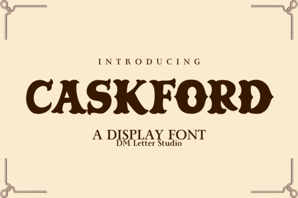 Caskford: A Vintage Western Display Font for Editorial Impact