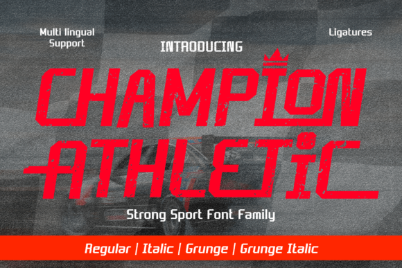 Champion Athletic: A Display Font That Brings Energy to Real Branding Work