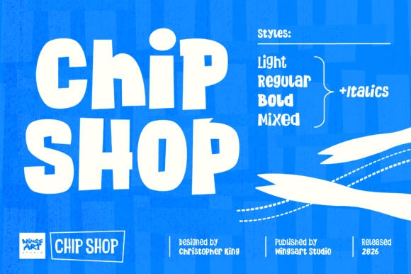 Chip Shop Display Font for Handmade Labels & Printables