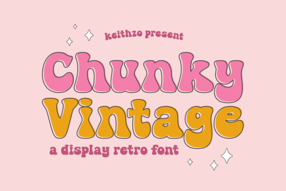 Chunky Vintage: A Bold Display Font for Scroll-Stopping Campaigns