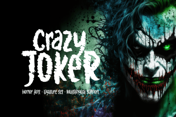 Crazy Joker: A Horror Display Font That Screams Intent