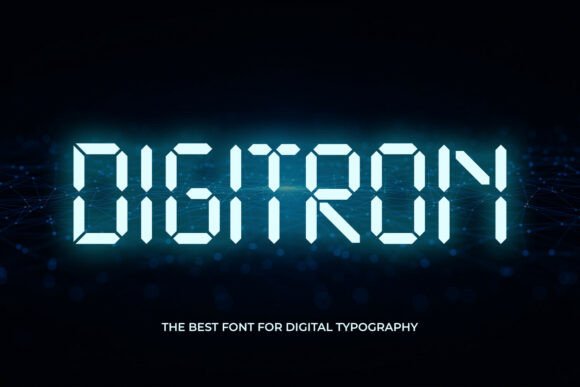 Digitron: A Futuristic Display Font That Fits Real Branding Work