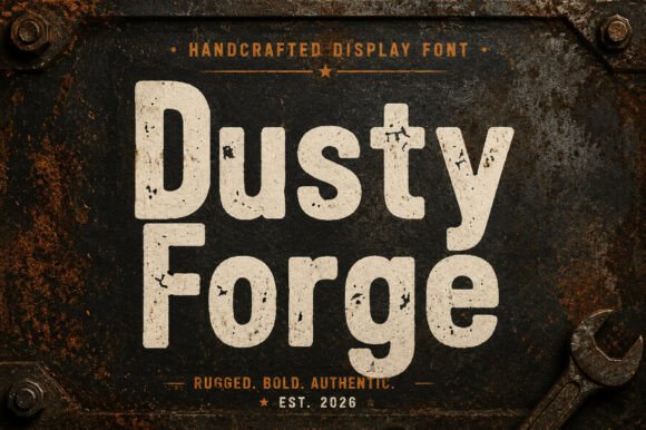 Dusty Forge: A Western Display Font That Feels Like Home