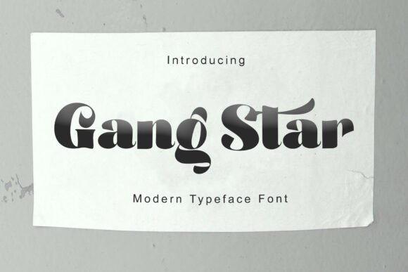 Gang Star: A Display Typeface That Anchors Editorial Mood