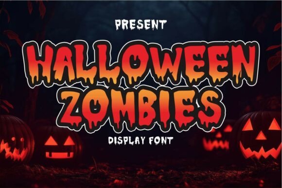 Halloween Zombies: A Spooky Display Font That Actually Works
