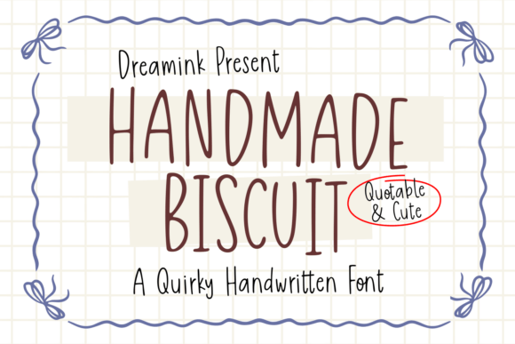 Handmade Biscuit: A Warm, Playful Display Font for Digital Brands