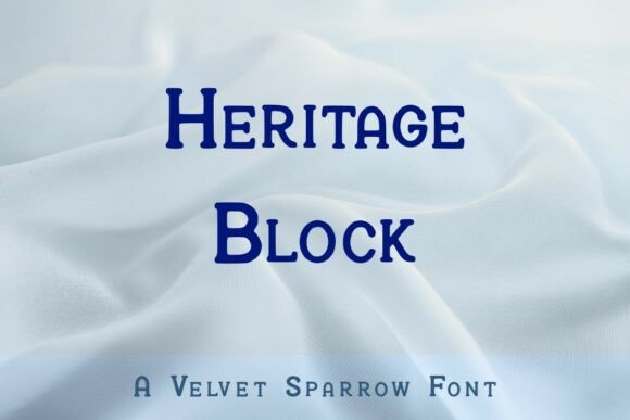 Heritage Block: A Friendly Display Font for Warm Brand Identities