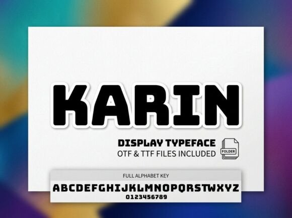 Karin: A Display Font That Makes Your Brand Instantly Memorable