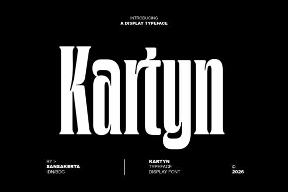 Kartyn: A Gothic Display Font That Commands Attention