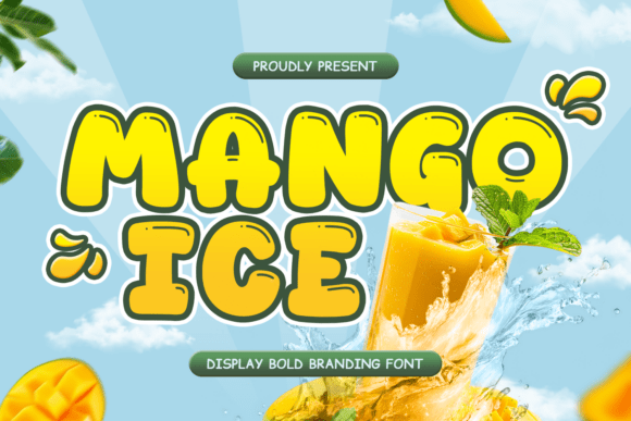 Mango Ice Font: A Playful Display Typeface for Editorial Charm