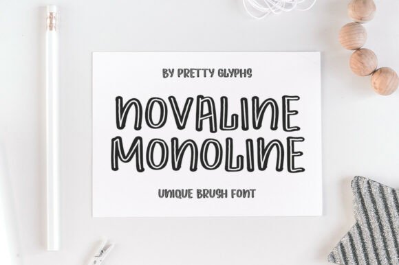 Novaline Monoline: A Display Font That Makes Your Headline Land