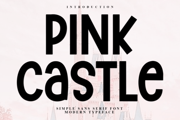 Pink Castle Font: Festive Display Type for Handmade Creators