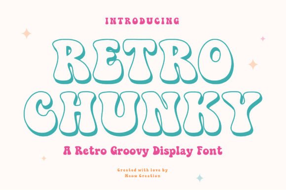 Retro Chunky: A Playful 70s Display Font for Real Branding Work
