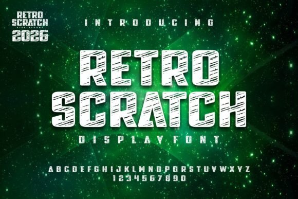Retro Scratch: A Display Font That Cuts Through the Feed