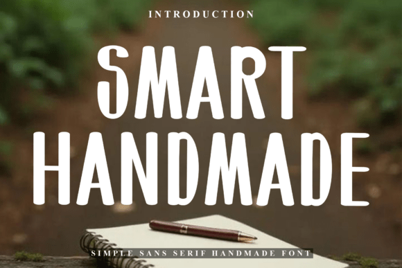 Smart Handmade: A Festive Display Font That Elevates Small Business Branding