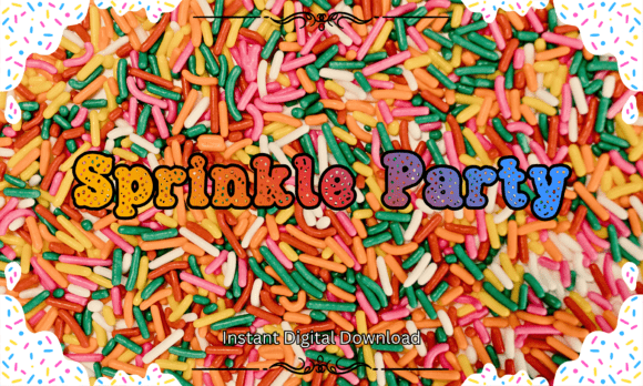Sprinkle Party Font: A Playful Display Typeface for Editorial Joy