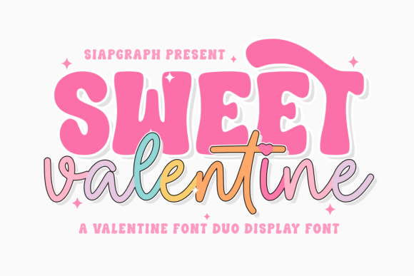 Sweet Valentine Duo: A Playful Display Font for Brand Warmth