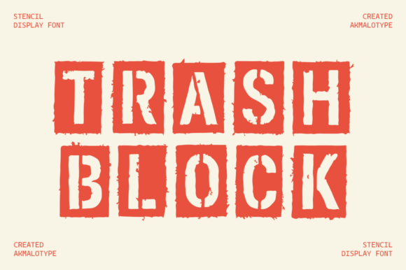 Trash Block: A Bold Display Typeface for Digital Branding