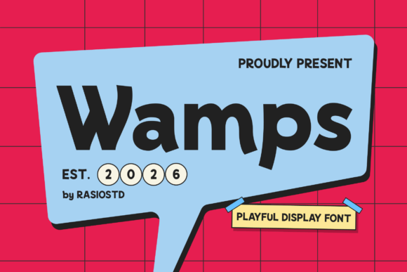 Wamps: A Playful Display Font That Feels Like Sunshine on the Page
